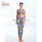 HSZ-017 Yoga Suits Top + Pants Sets Women's Yoga Fitness Wear Sexy Fancy Bra Panty Set Running Sports Mature Women Legging