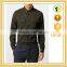 Khaki Long Sleeve cotton shirt with double chest pocket