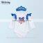USA style two pcs star pattern set Hot sale clothing Independence Day kids outfit
