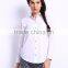 factory customized formal white shirts for women MOQ 100