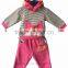 Kids' Casual Stripe Long Sleeve Pullover Hoody Suits Knitted Sets