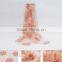 Transparent Flower Silk Lady Neck Scarf for Custom