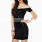 Off shoulder hot sexy sequins ladies night sexy club dresses 2016 Women