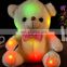 HI CE new product custom plush toy led light bear toy in promotion