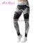 Wholesale Price black and gray fitness pants printed yoga pants womens legging