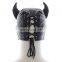 Sex Bondage Devil Hood Half Head PU Leather Mask Sexy Adult Novelty Product