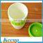 Silicone insulated ceramic cup with cover and have colorful sleeve for coffee promotion