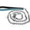 Custom Metal Chain Dog Collar Pet Collar With Leather Handle