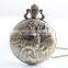 Large Fashion Classic Retro Bronze Carved Deer Quartz Pocket Watch For Men And Women Gift