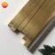 Stainless steel tile trim u channel Golden stainless steel metal tile outside trim