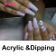 Fast drying dip powder set nail art sticker acrylic powder for dipping