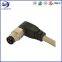 M8 90° Screw Type Unshielded 4 Pin Waterproof connector and Wire for automotive wire harness