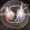 Promotional decorated sheer organza circle wrap bag