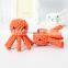 China supplier low price durable small dog chew octopus cotton rope toys