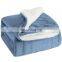 Double Sided Ultra Plush Throw Polar Fleece Sherpa Blanket