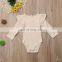 Ribbed Cotton Knitted Baby Rompers Wholesale Romper Newborn Girls Romper