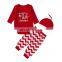 Baby Girls Boys Matching Clothes Sister Brother Match Tops Santa Outfits Sets my first christmas romper tutu skirt santa hats