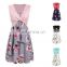 eBay explosion models women's European and American new fashion printed dress vest sling two-piece large size women's clothing