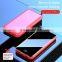 High quality new trendy elegant power bank 20000mAh real capacity with 2.1A dual USB outputs digital power banks