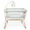 New Product 2020 Adjustable New Born Baby Cot Baby Crib Customized Supported Baby Bedside Bassinet Bed