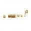 Modern Golden 5 Pcs Hot Tub Mixer Set Waterfall Bathtub Spout