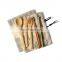 Tableware Porcelain Dinnerware Set Bamboo Cutlery Set Wood Straw With Travel Cloth Bag Wooden Spoon Fork Knife China Dinnerware