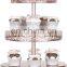 3 Tier Dessert Cupcake Stand Large Pastry Candy Cookie Metal Tower Holder Plate for Wedding Event Birthday Party
