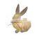 real style easter rabbit ceramic gift bunny figure supplies for home decoration for easter with led light