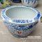 Elegant big Chinese blue and white ceramic outdoor flower pots