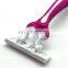 Latest hot selling pink women shavers comfortable handle safe control shaver