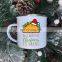Christmas Holiday Gift Custom Logo 12oz white Enamelled Campfire Cup for Sale