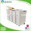 4 compartments kitchen rectangle garbage can