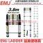Aluminium telescopic ladder 3.8M