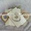Gatefold Gold Embossed Heart Shape Wedding Invitation Card