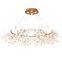 Modern Simple Gold Pendant Light LED Crystal Lamp Firefly Chandeliers Lamps