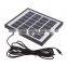 4W Solar Charging System Light USB 6V Mobile Phone Charger Camping Fishing Outdoor Bulb System