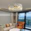 Postmodern Nordic Creative Light Luxury Crystal Chandelier Hotel Villa Restaurant Bedroom High-end LED Lamp