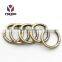 Metal Ring Snap Hook Round Circle Spring Type Clasps Closes Locking Carabiner