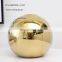 Creative Ins Nordic Gold Vases For Wedding Centerpieces Sphere Ceramic Vase For Home Decor Luxury Accessories