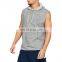 Wholesale No Drawstring Plain Short Sleeve Jumpers Men's Half Zip Hoodies with Hood
