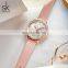 SHENGKE Elegant Woman Watches K0146L Romantic Girls Watch Wrist Shining Diamond Bezel Handwatch