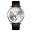 New product wholesale classic men wristwatches brand Skmei 1398 custom logo high quality 3atm quartz leather watch