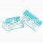 Three layer disposable face mask PP+melt below+PP nonwoven blue white black medical face mask