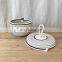 Hot Sale Home Decor White Cotton Rope Storage basket Handmade rope pot with lid Vietnam Supplier