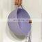 Home Decor Lavender color storage basket, round decorative basket with handles. Cotton rope basket for storage and organization