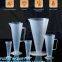 Transparent conical plastic measuring cylinder cup with handle, Lab Round Bottom Conical Plastic Measuring Cylinder