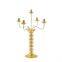 5 Arms Iron Gold Silver Metal Candle Holder Wedding Centerpiece Metal Taper Candlestick Stand