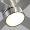 Гранично-закрытый эксклюзивный потолочный вентилятор с LED-светильником, четырехлопастной потолочный вентилятор с 18Вт для гостиной, бесшумный потолочный вентилятор с трехцветным светом для спальни
