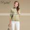Hot Selling Ladies' 100% Pure Cashmere Sweater Long Sleeved Knitted Preppy Style for Spring OEM Service Available