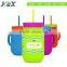 16OZ Plastic mason jar tumbler mug with handle and straw and lid                        
                                                Quality Choice
